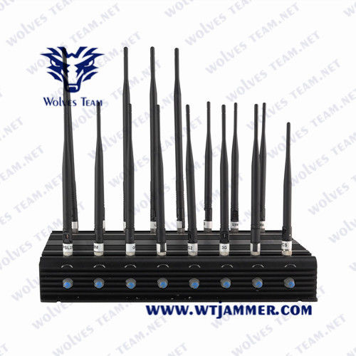 Multi-Bänder 14 Telefon-Signal-Störsender Kanal-zellulärer Handy-Signal-Störsender-WiFi-Blocker UHFvhf 3G 4G 5G
