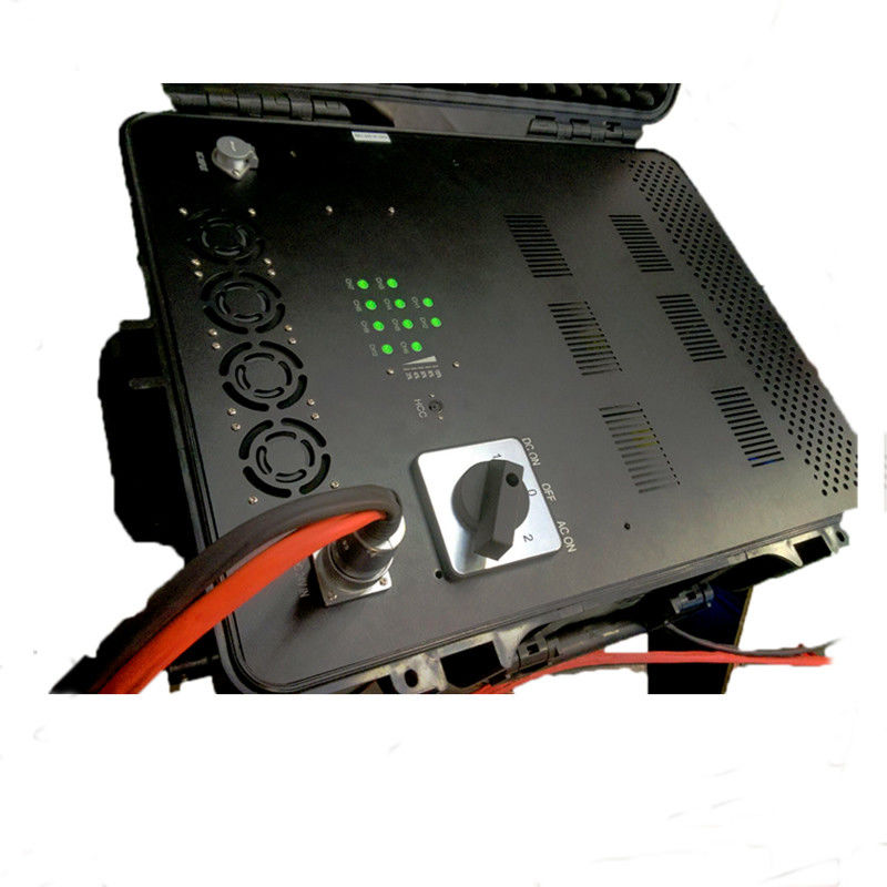 militärischer wasserdichter tragbarer UAV-Brummen-Störsender Signal Promi 600W Schutz Rfs GPS WIFI im Freien