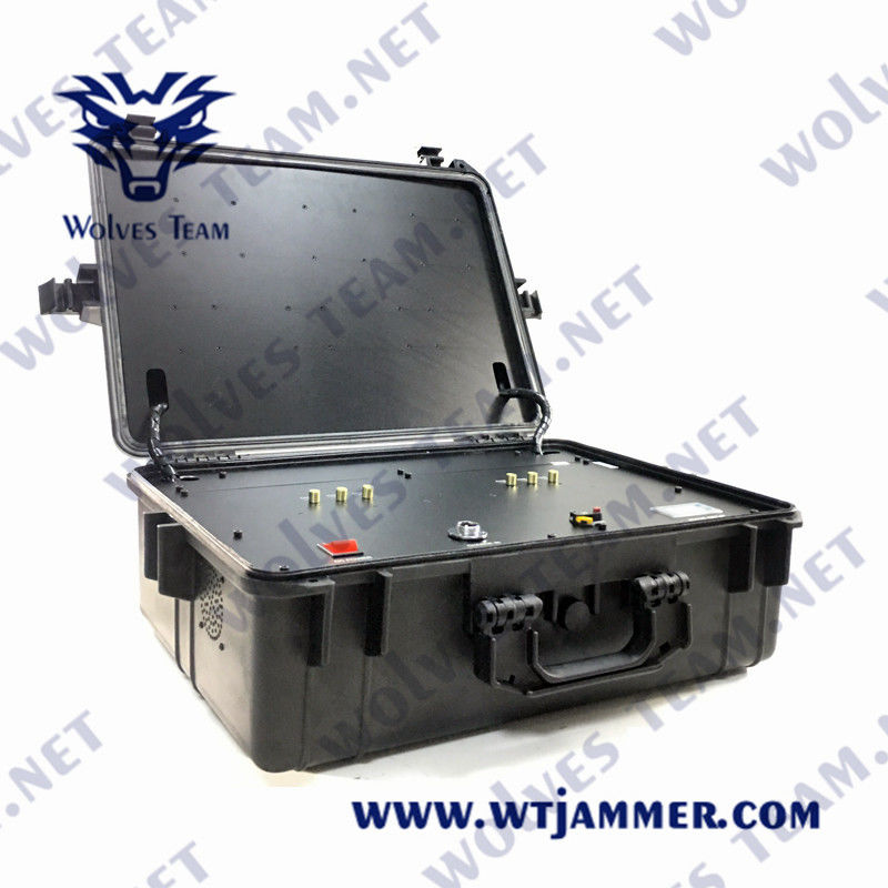Tragbarer Rf GPS WIFI 5.8G UAV-Brummen-Störsender 2500m PLL synthetisierte