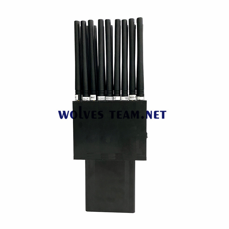 18 tragbarer 2G 3G 4G 5G Störsender der Band-aller Störsender bis 30M Rfs 315/433/868MHz GPS-L1 L2 L5 Lojack WiFi GPS