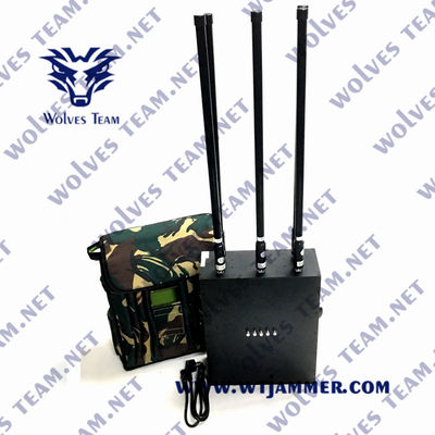 Manpack eingebaute Batterie WiFi/Bluetooth Cellular GSM CDMA 3G 4G 5G Mobiltelefon Blocker Satellitensignal Störgerät