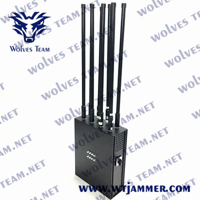 2000 Meter Langstrecken-Blocker Rucksack 6 Bands Drohnen-Signalsperrer