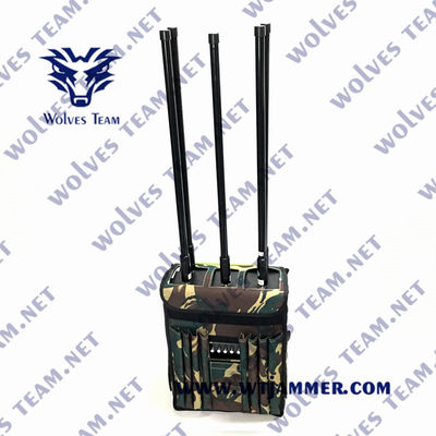 120W Hochleistung 20-70Mhz VHF UHF 2G 3G 4G WLAN 8 Bands Rucksackverstörer