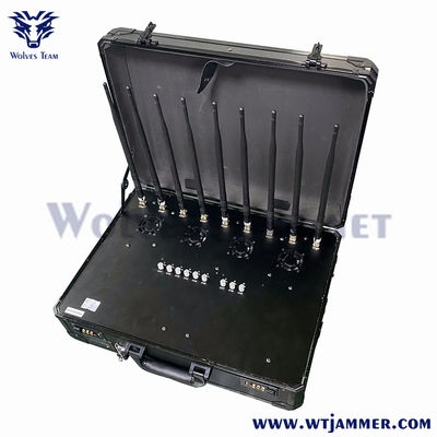 40W 8 Band Tragbare Handtasche WiFi2.4g WiFi5.8G 2G 3G 4G CELL PONE JAMMER -WT808TA5-8