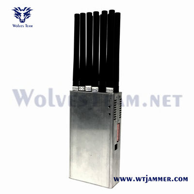 Handheld 14 Antenne Signal Jamme Fabrikverkauf für 3G 4G 5G WiFi UHF VHF GPS Lojack Handy Signal Störgerät