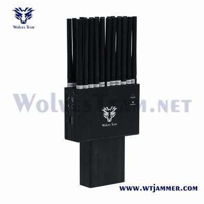 Großhandel 22 Bands 2G 3G 4G 5G Störgerät Handheld GPS Lojack WiFi GPS RF 315/433/868MHz Störgerät