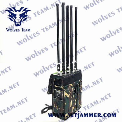 80W-160W Rucksack-Signalstörgerät Für GSM 3G 4G 5G GPS WIFI UHF VHF Signal Störungskapazität