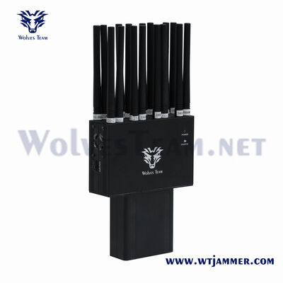 16 Bands 2G 3G 4G 5G WLAN UHF VHF GPS-Locker Handheld Typ Handy Signalstörgerät