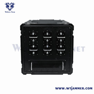 20-6000Mhz mit 500 Meter IED-Bombe-Jammer Aluminiumlegierung GPS VHF UHF 2G 3G 4G 5G WIFI5.8G Jammer