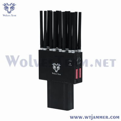 Portable 16 Bands Mobiltelefon 2G 3G 4GLTE 5G Störgerät HF-Signal Blocker Wifi2.4g GPS Signal Störgerät 30 Meter