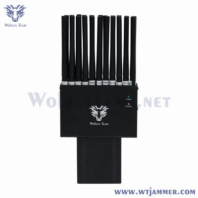 Multi-Band 12 Antennen wiederaufladbar Handheld Signal Jammer für Anti-Tracking & Anti-Cheating