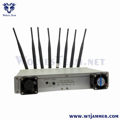 200 W 8 Band Desktop Mobilfunk Blocker Jams GPS L1 L2 und alle 2g bis 5g Bands