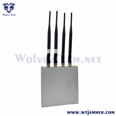 Hochleistungs 80W Desktop 4 Bands Leistungsstarker CDMA GSM LTE Schutz 50-150 Meter Signal Störgerät