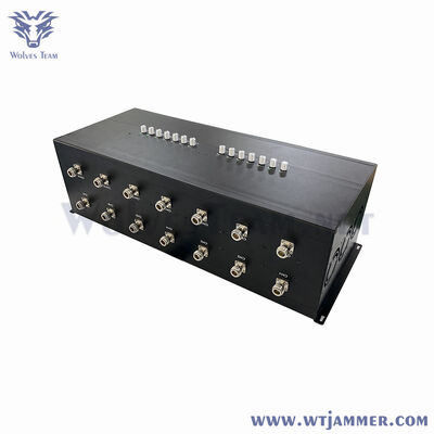 100W 14 Band Desktop Signal Jammer Blocks 5g WLAN GPS 4G 3G 2G