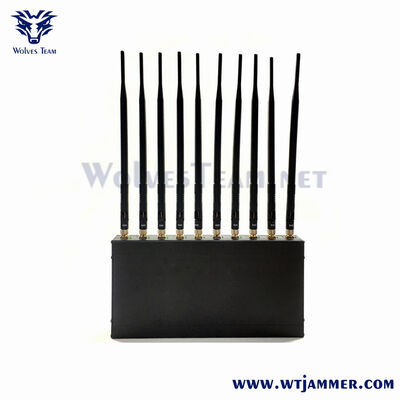 10 Antennen Hochleistungs-5G-Störsender blockiert 2G 3G 4G 5G WiFi GPS- und Drohnensignale