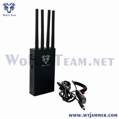 4 Antenne Portable Blocker 2.4G 5.8G WiFi 6e GPS Signal Jammer