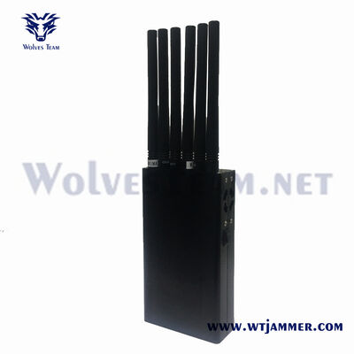 6-Channel 12W Portable Full-Band 2G/3G/4G/5G Handheld Jammer