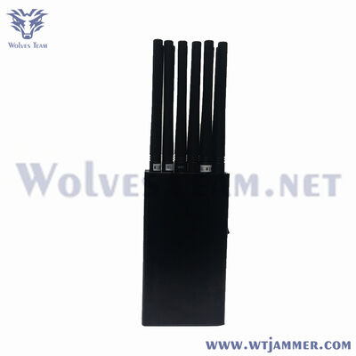 12-Kanal 24W Portable 2G/3G/4G/5G/WiFi/GPS/BT Handheld Jammer