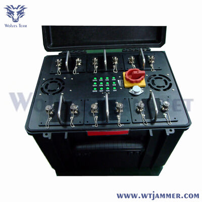 6 Bands 300 W Portable VHF UHF Multi-Band Signal Jammer für Fahrzeugkonvoi VIP-Schutz