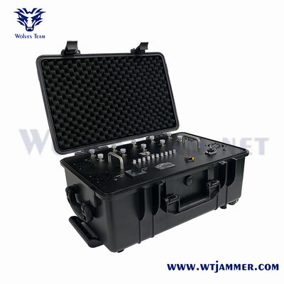 14 Channels 150W Portable Full Frequency RF Signal Blocker for Field & Outdoor Use