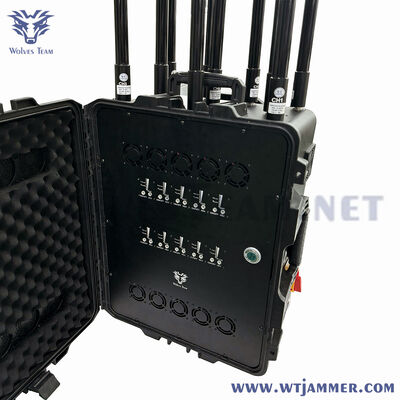 10 Antennen Hochleistungs-Portable Trolley Signal Jammer für Gefängnissicherheit und Bombeinsatz
