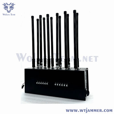 6 Bands 400W Hochleistungs-Wireless Signal Blocker, Abdeckung 50-150m für Sicherheitszwecke
