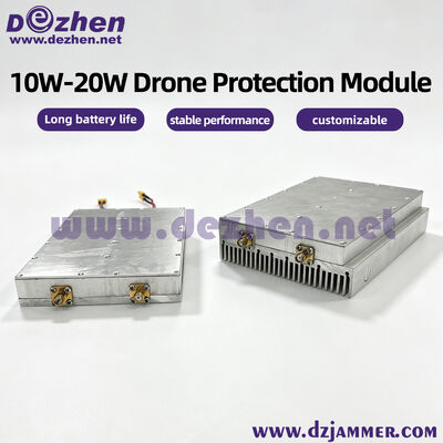 10W/15W/20W Breitband-Anti-Drohnen-Modul 1000MHz bis 6000MHz Niedrighöhenverteidigungsmodul