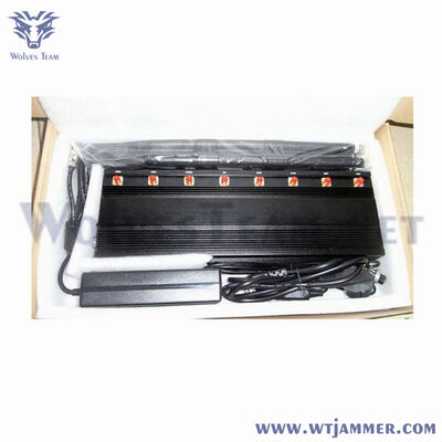 8-Band Desktop Signal Jammer mit unabhängigen Frequenzschaltern für eine hochstabile Innenraum-Einheit für GPS WiFi Cellular