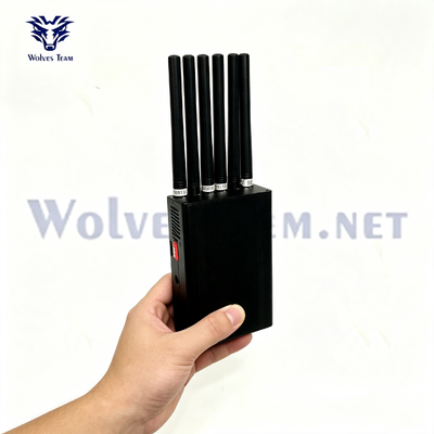 Handheld Signal Jammer 6 Antennen Bluetooth WiFi GPS 3G 4G LTE für kleine Innenbereiche