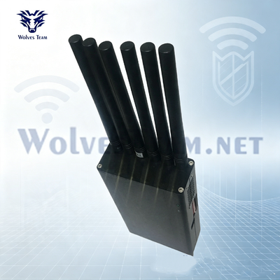 6W Handheld Signal Jammer eingebaute Batterie leicht zu transportieren für den Außenbetrieb