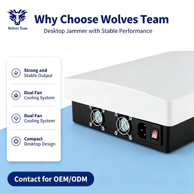 60W Desktop Multi-Band Signal Jammer deckt 2G 3G 4G 5G WLAN alle Mobilfunkfrequenzen ab