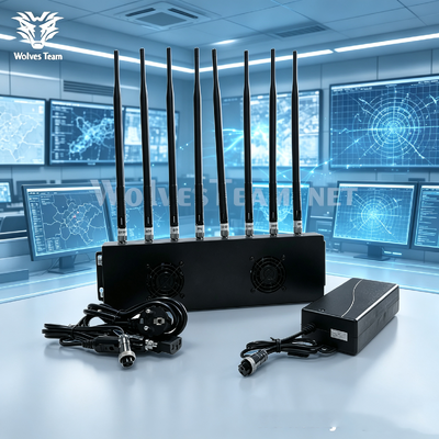 8-Antenne Hochleistungstelefon und GPS-Störsender Signalblocker für nationale vertrauliche sichere Räumlichkeiten oder Strafverfolgung