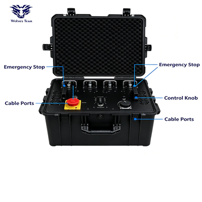 400W 8-Kanal-Portable UAV-Jammer mit Richtantenna für Drohnen-Gegengesetze