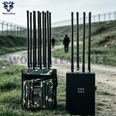 Manpack-Signalstörgerät mit integrierter Batterie mit verstellbarer Störreichweite von 50 bis 300 Metern für Grenz- und Grenzsicherheitsoperationen