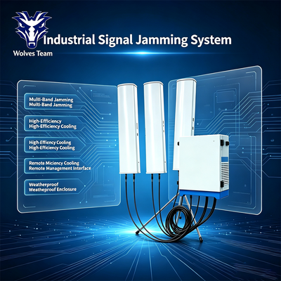600W 14-Band IP65 Wasserdichtes Außensignalstörgerät mit 600m Reichweite für CDMA GSM DCS PCS 3G 4G LTE WiMAX WiFi GPS
