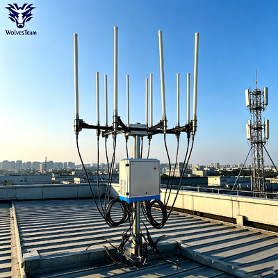 400W 8-Band IP65 Waterproof Outdoor Signal Jammer for CDMA GSM DCS PCS 3G 4G LTE WiMAX WiFi VHF UHF