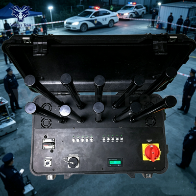 Outdoor Portable Signal Jammer With Built In Battery And Customizable Frequencies For Temporary High Profile Meetings And Events