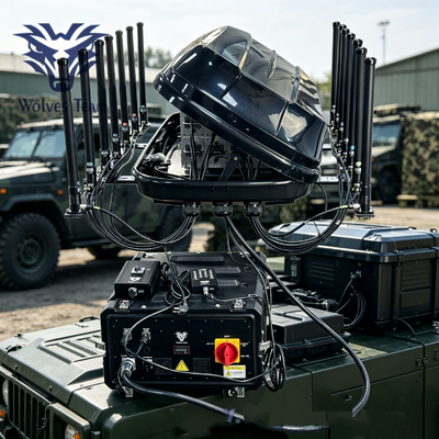 Effektive Reichweite 500-1000M 420W 14-Band DDS Fahrzeugmontierter Signalstörer für Gefängnis- und taktische Fahrzeuge
