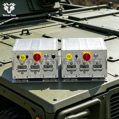 Outdoor 2000M Vehicle Signal Jammer Dual Unit High Power RF Suppression Custom Power For Vehicles Or Prisons