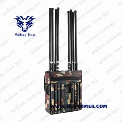 Eingebaut - mit Batterie 40 Watt GSM 3G 4G WiFi Rucksack Signal Jammer